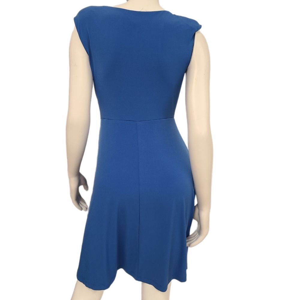 LYX Blue Faux Wrap Dress size MP - Picture 7 of 8